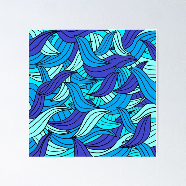 Item preview, Abstract waves background designed and sold by tamsinbubble.