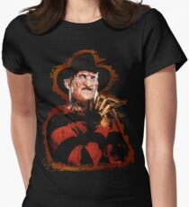 Freddy Krueger Potrait Women's Fitted T-Shirt