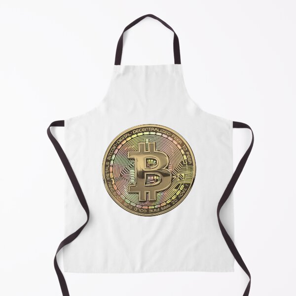 Item preview, Gold Bitcoin Effigy over White Leather designed and sold by Serge Averbukh Art Studio.