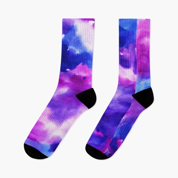 Item preview, Violet watercolor clouds 1 designed and sold by GrayCatGraphics.