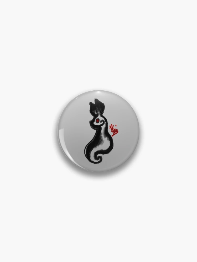 Thumbnail 1 of 3, Pin, Ghost Rabbit designed and sold by TrickyWick.