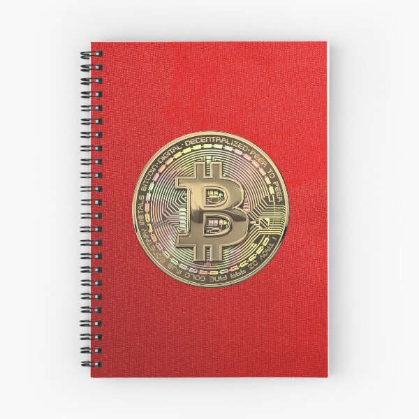 Item preview, Gold Bitcoin Effigy over Red Canvas designed and sold by Serge Averbukh Art Studio.