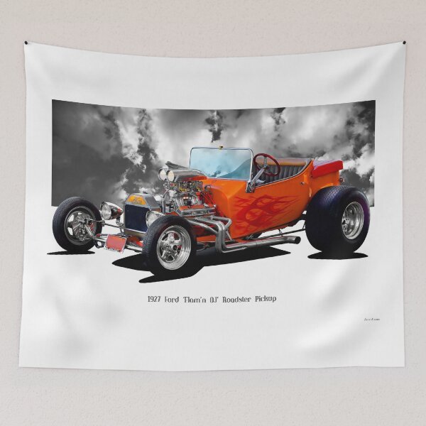 Item preview, 1927 Ford 'Flam'n OJ' Roadster Pickup designed and sold by DaveKoontz.