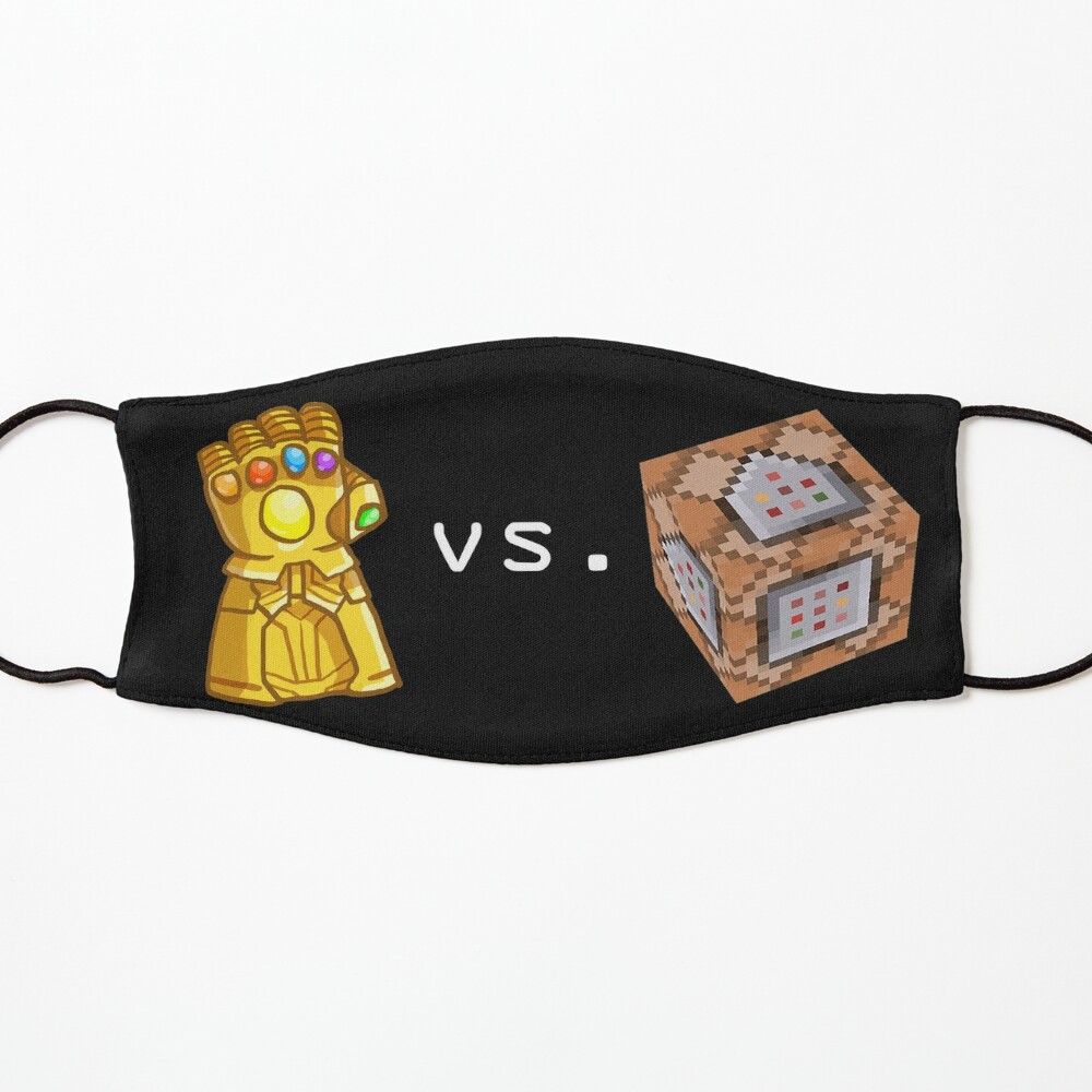 Gauntlet Vs Command Block Mask By Regaltops Redbubble - roblox infinity gauntlet shoulder