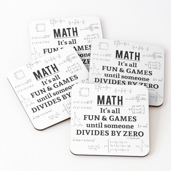 Item preview, Math It's All Fun and Games until Someone Divides by Zero designed and sold by printadorable.