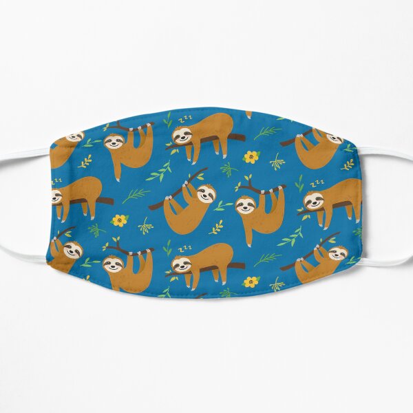 Sloth Print Flat Mask