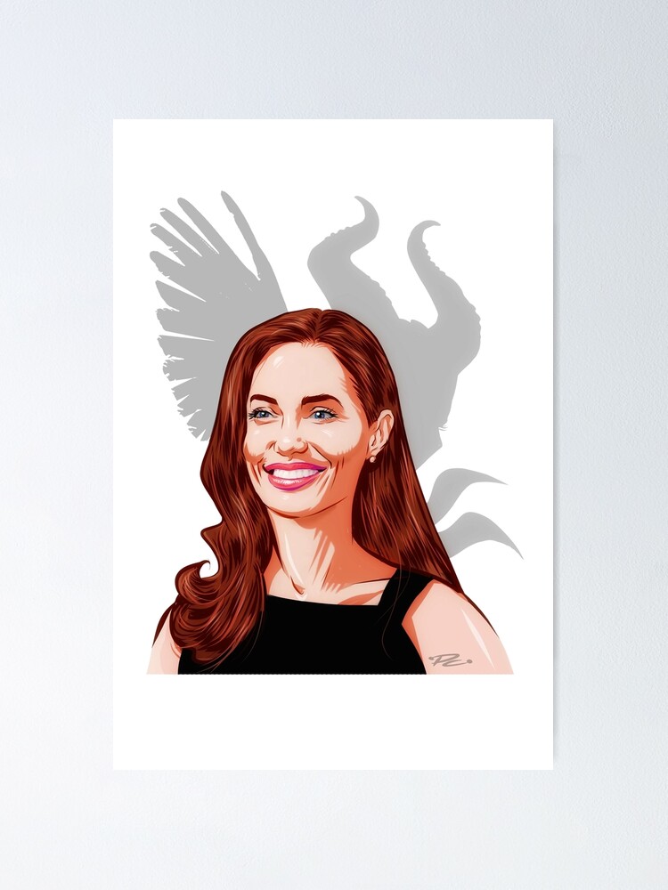 Angelina Jolie An Illustration By Paul Cemmick Poster For Sale By