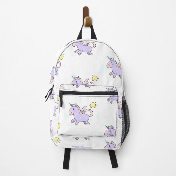 Item preview, Flying Pink and Purple Unicorn on a Sunny Day designed and sold by kbircham.