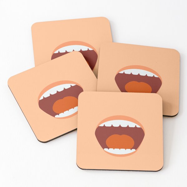 Item preview, Human Cartoon Person Mouth Teeth Tongue Expression Emotion Open Wide designed and sold by noirty.