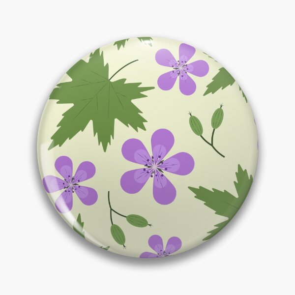 Item preview, Woodland geranium summer pattern designed and sold by EngineerGoC.