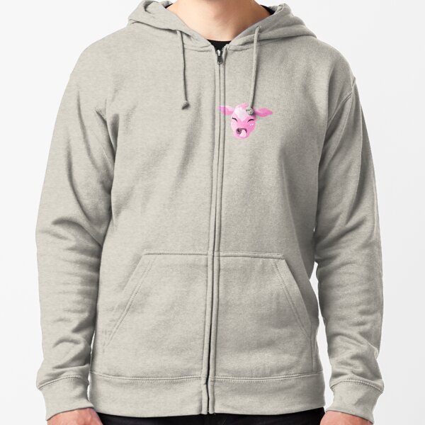 Lil’ strawberry cow Zipped Hoodie