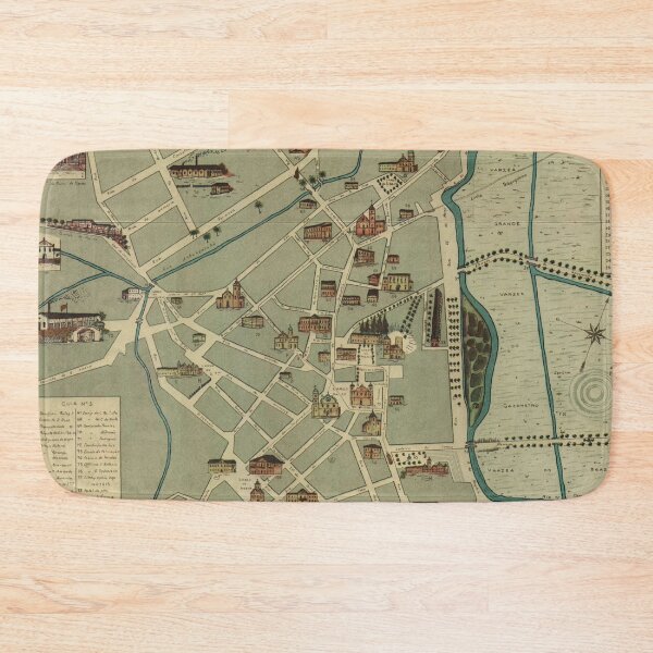 Item preview, Vintage Map of Sao Paulo Brazil (1877) designed and sold by BravuraMedia.