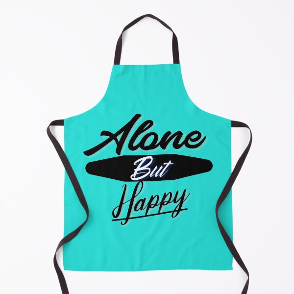 Item preview, ALONE BUT HAPPY T-SHIRT designed and sold by Hussain Shirts.