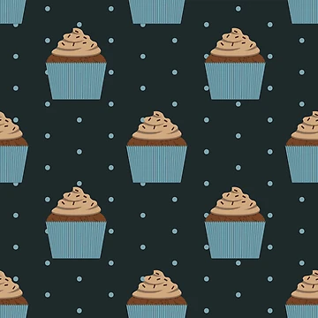 Artwork thumbnail, Chocolate cupcake pattern by EngineerGoC
