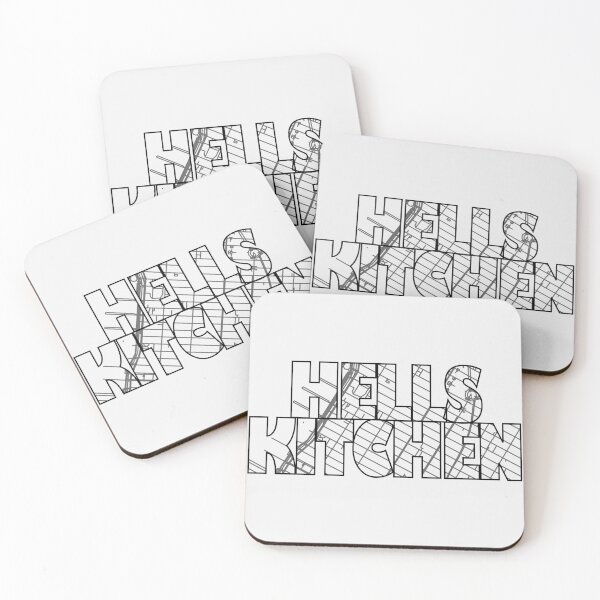 Item preview, Hell's Kitchen, NY Street Map designed and sold by thestreetslocal.