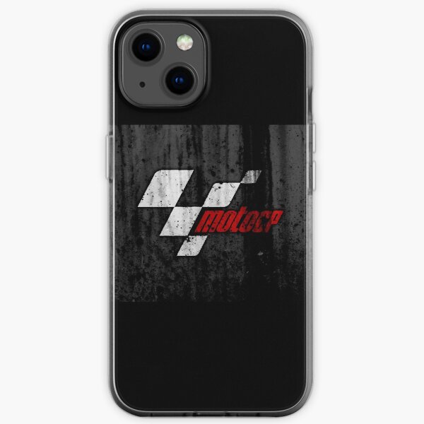 balapanliar motogp moto gp grunge noir Coque souple iPhone