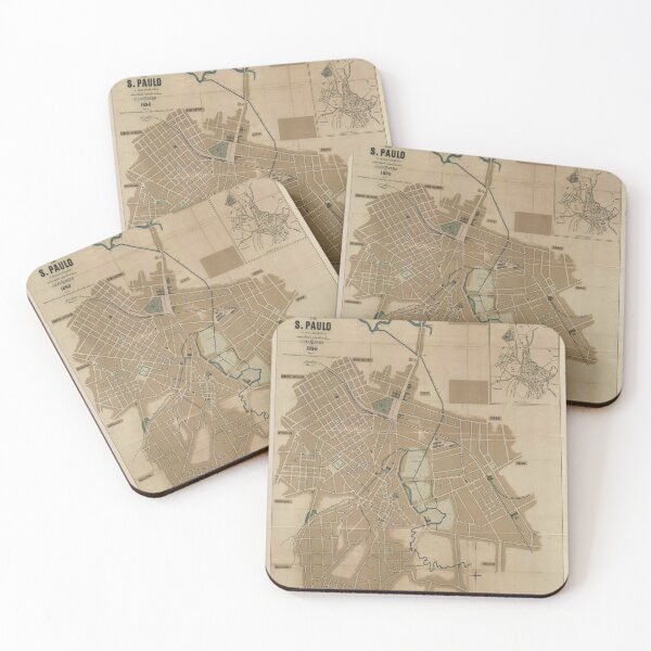 Item preview, Vintage Map of Sao Paulo Brazil (1890) designed and sold by BravuraMedia.