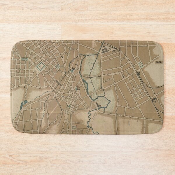 Item preview, Vintage Map of Sao Paulo Brazil (1890) designed and sold by BravuraMedia.