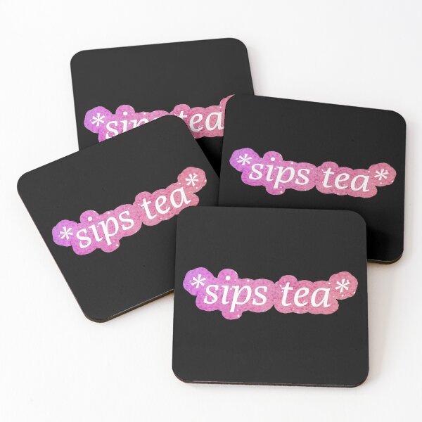 Item preview, Sips Tea - Pink Ombre designed and sold by mydoodlesateme.