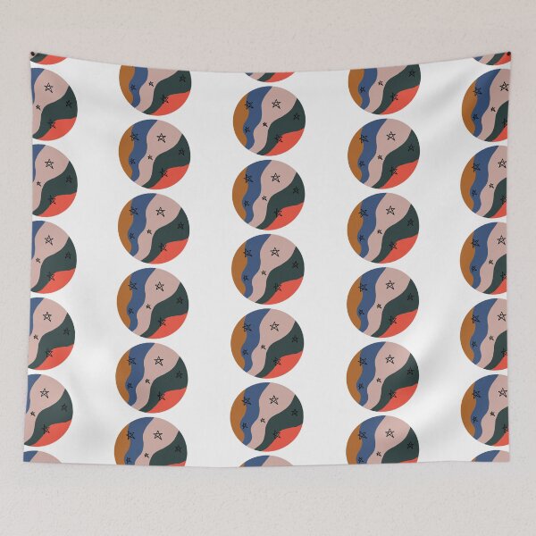 Item preview, swirl design circle with stars designed and sold by gbmalan.