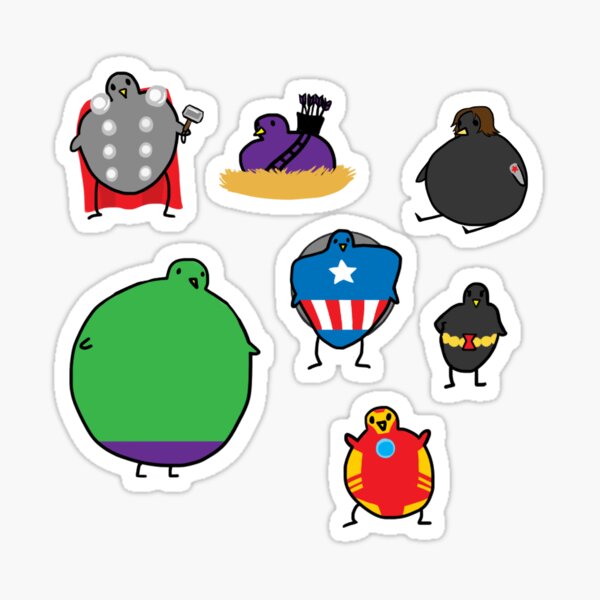 Item preview, The Avengebirbs + Winter Birb designed and sold by insanaty.
