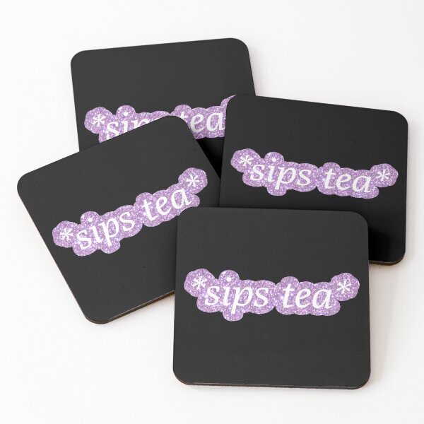 Item preview, Sips Tea - Purple designed and sold by mydoodlesateme.