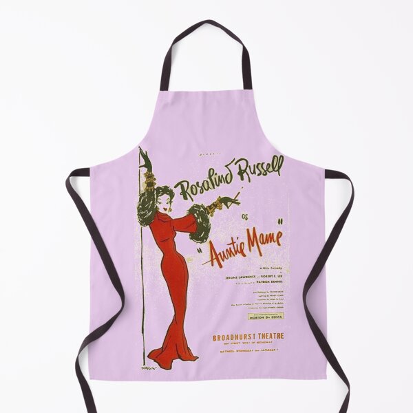 Auntie Mame, Rosalind Russell playbill Apron
