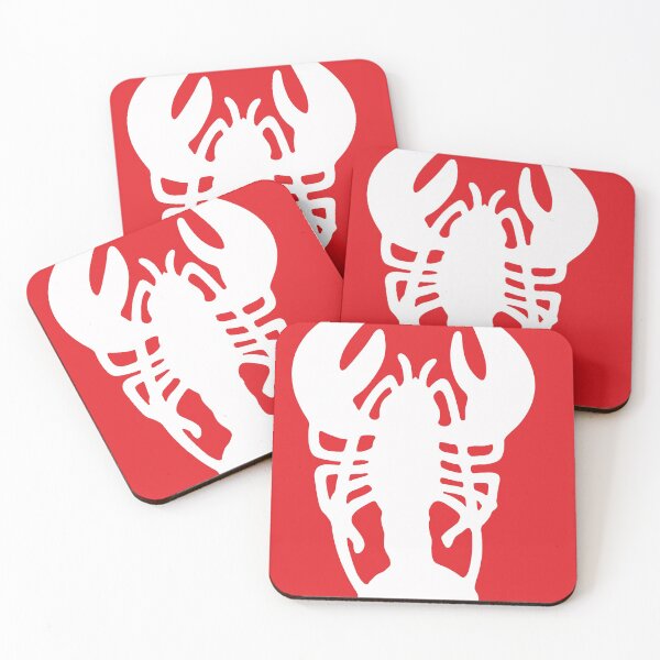 Item preview, White Lobster on Red Background designed and sold by XOOXOO.