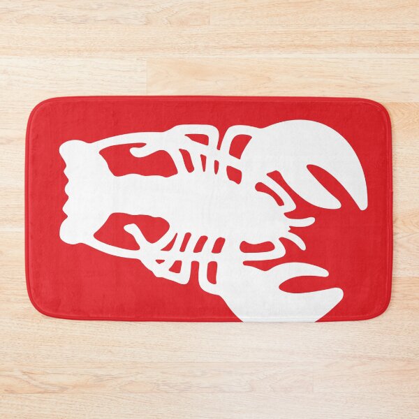 Item preview, White Lobster on Red Background designed and sold by XOOXOO.