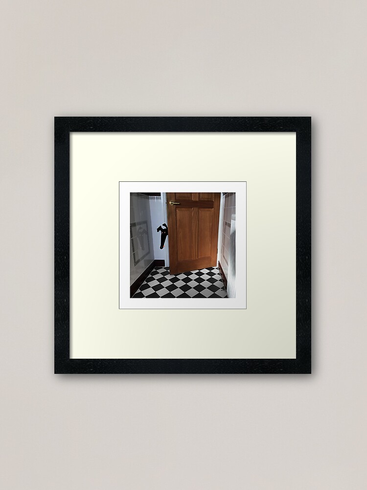 Alternate view of Just checking Framed Art Print