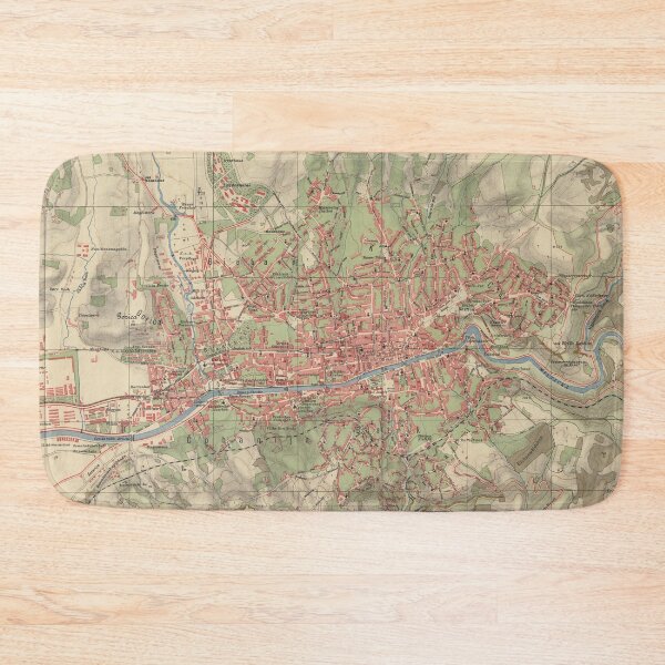 Item preview, Vintage Map of Sarajevo Bosnia and Herzegovina (1912) designed and sold by BravuraMedia.