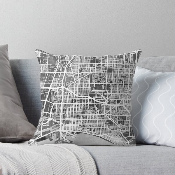 Aperçu de l'œuvre Long Beach California City Street Map créée et vendue par ArtPrints.