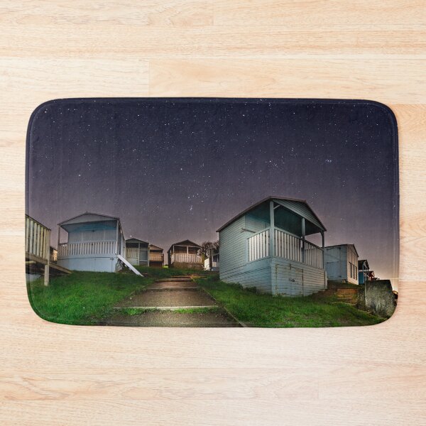 Item preview, Whitstable beach huts at night designed and sold by rogerstanger.