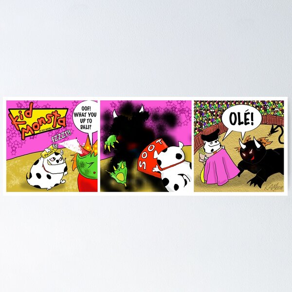Item preview, Kid Monsta Triptych 10 designed and sold by Kev Moore.
