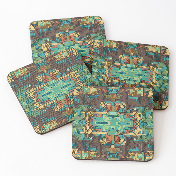 Item preview, Aztec Tile-Turing Pattern designed and sold by Annette Chabidon Studio.