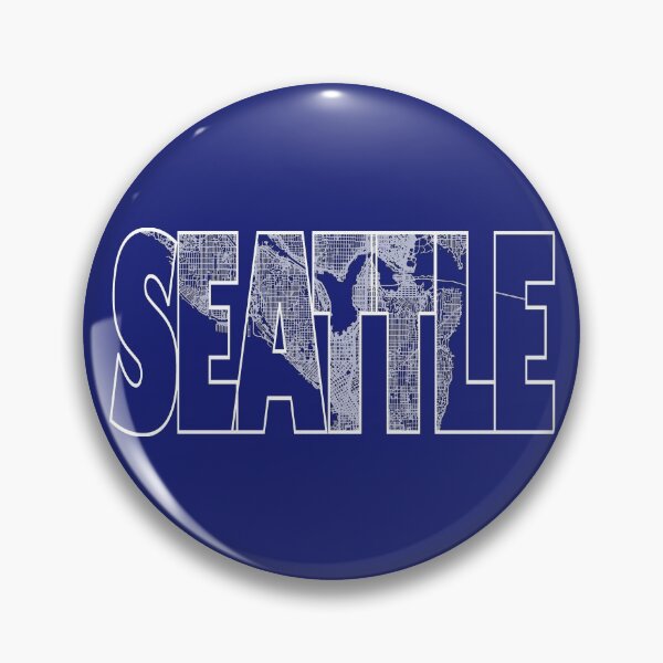 Item preview, Seattle, WA Street Map designed and sold by thestreetslocal.