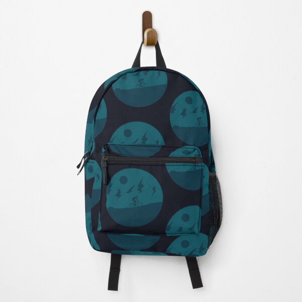 Item preview, Night Time Mountain Biker Silhouette Cycling Through the Mountains designed and sold by kbircham.