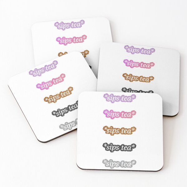 Item preview, Sips Tea Sticker Pack designed and sold by mydoodlesateme.