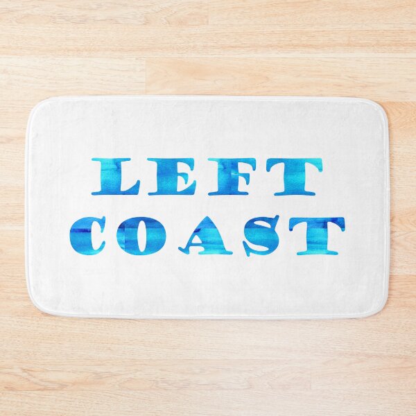 Item preview, Left Coast Blue Watercolor Logo designed and sold by NancyMerkle.