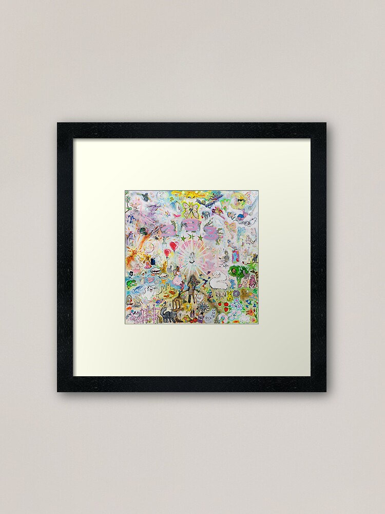 Bladee 333 Framed Art Print By Reygunn Redbubble