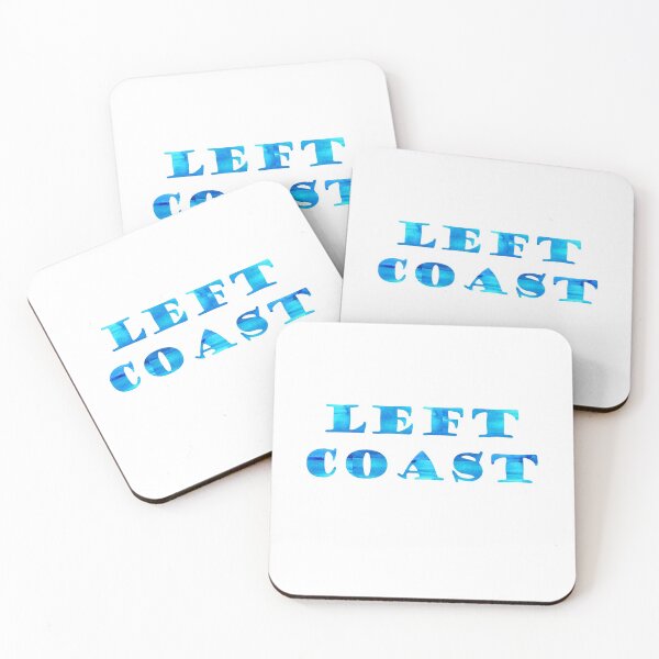 Item preview, Left Coast Blue Watercolor Logo designed and sold by NancyMerkle.