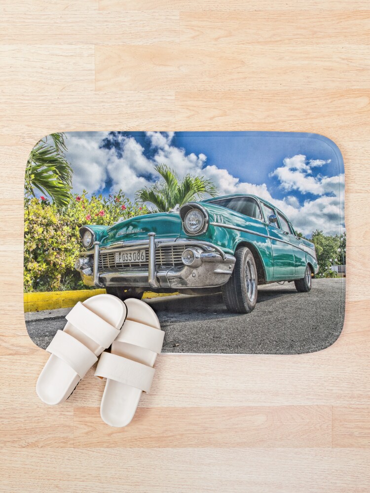 Thumbnail 1 of 6, Bath Mat, Vintage car designed and sold by Basic310.