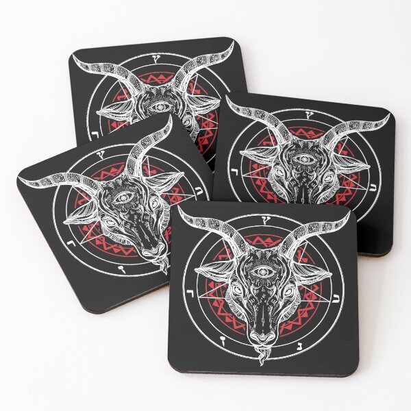 Item preview, Satanic Goat Baphomet Circle Satan Symbol  Lucifer Devil designed and sold by TopTeeShop.
