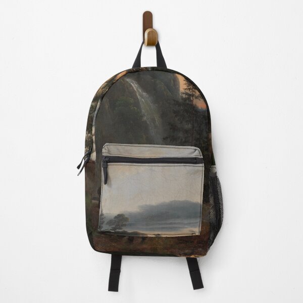 Item preview, Dos hombres ante una cascada al atardecer designed and sold by Tizeru.