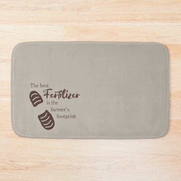 Item preview, The Best Fertilizer is the Farmer's Footprint Quote designed and sold by LochNestFarm.