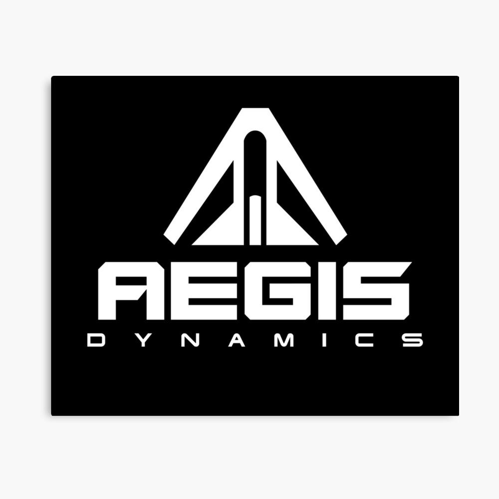 Aegis Dynamics Star Citizen White On Black Poster By Dojagames Redbubble - how to play aegis roblox