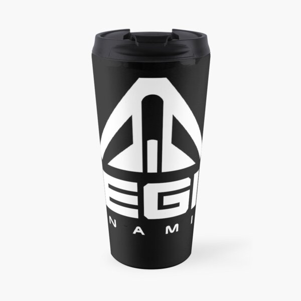 Aegis Dynamics Star Citizen; white on black Travel Mug