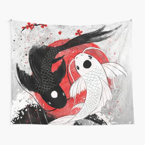 Koi fish - Yin Yang Tapestry