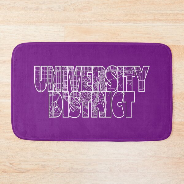 Item preview, University District, WA Street Map designed and sold by thestreetslocal.