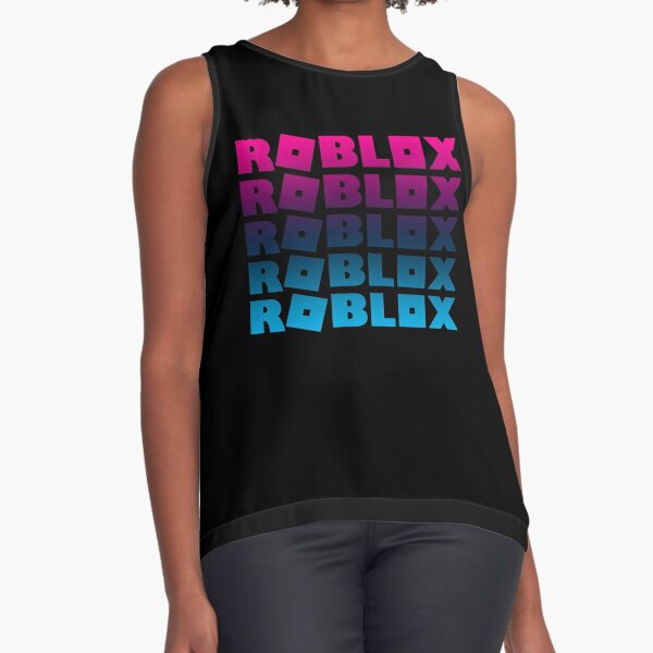 I Love Roblox Adopt Me Sleeveless Top By T Shirt Designs Redbubble - blue and black neon roblox
